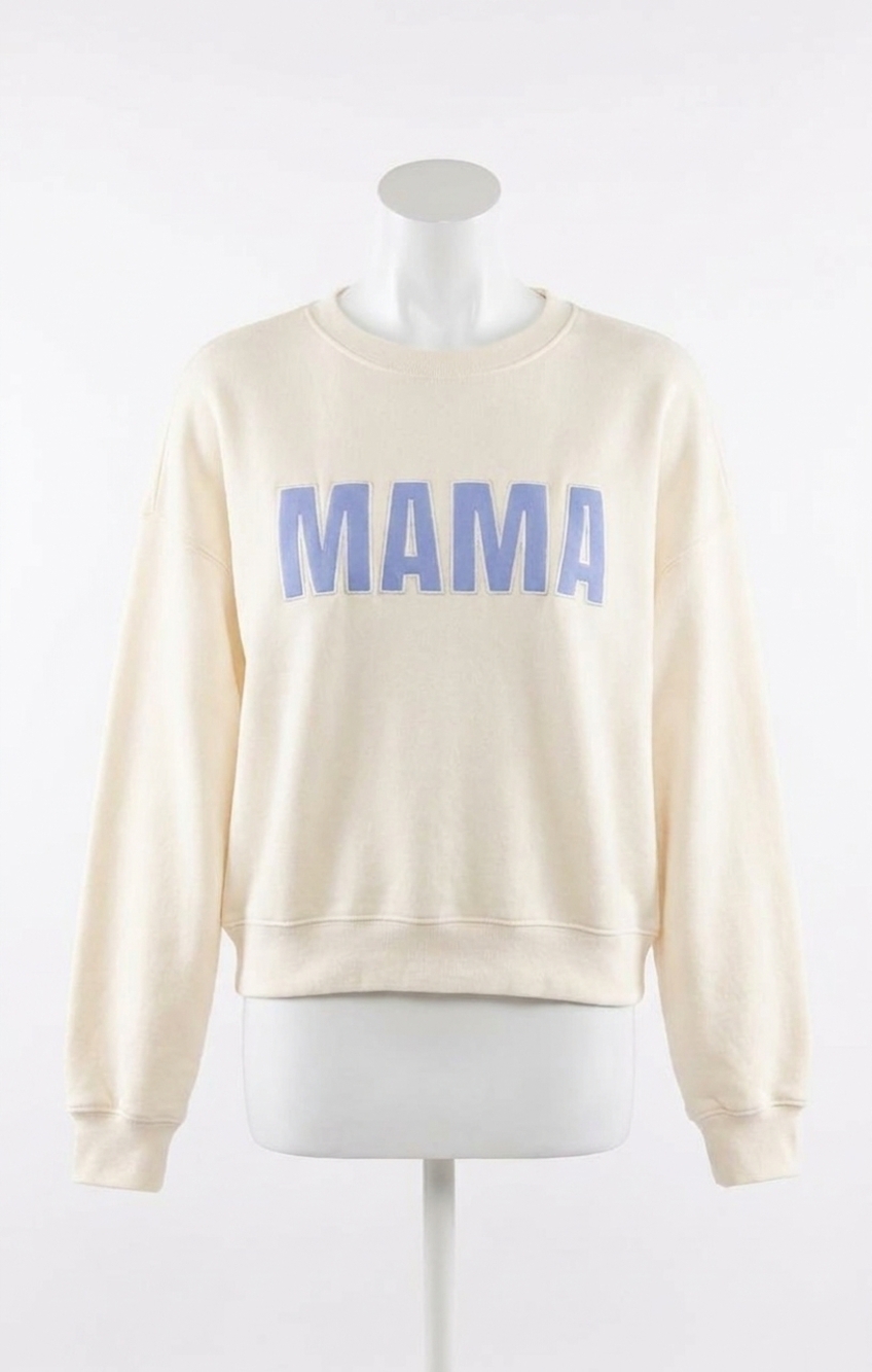 NEW Z SUPPLY mama sweatshirt in vanilla ice